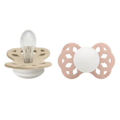 Bibs Infinity symetrické dudlíky silikon 2 ks 0-6 měsíců