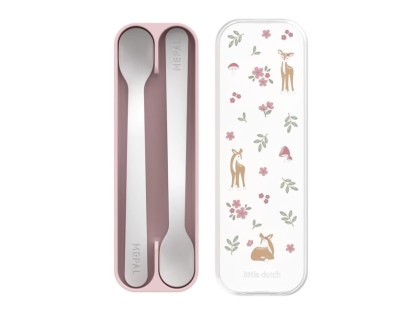 Lžičky 2 ks s pouzdrem Little Dutch