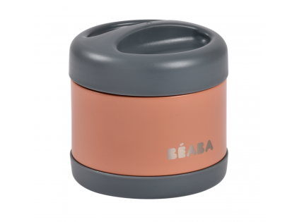 Termoska na jídlo 500 ml Mineral Grey / Terracotta Beaba