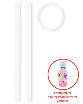 Slámky náhradní na lahev nerezové 2 ks SKIP HOP