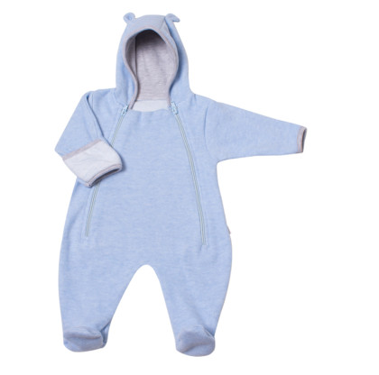 Jarní/podzimní kombinéza svetrovina s kapucí MKCool Modrá