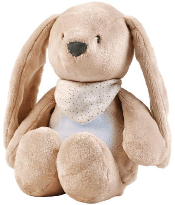 Usínaček plyšový hudební se světýlkem a senzorem pláče 4v1 Sleepy Bunny Beige 0 m+