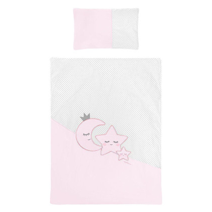 3-dílné ložní povlečení Belisima Magic Stars 100/135 cm růžové