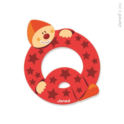 Dřevěné písmenko lepící 9 cm Janod