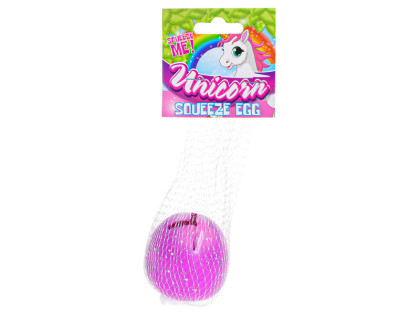 Unicorn vejce strečové antistresové 6 cm s jednorožcem