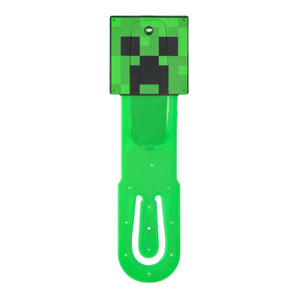 Minecraft, lampička do knihy Creeper