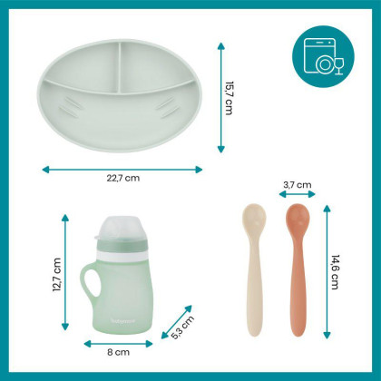 Silikonová jídelní sada Grow ´isy kit