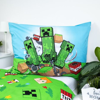Povlečení Minecraft Outdoor Mobs 140 x 200, 70 x 90 cm Jerry Fabrics