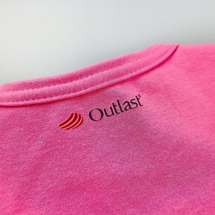 Tričko tenké DR UV 50+ Outlast® - tm.růžová