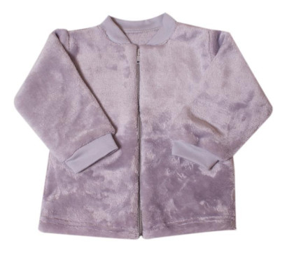 Kabátek s dlouhým rukávem na zip wellsoft MKCool Šedý