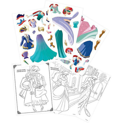 Magnetické oblékání s omalovánkou Disney Princezny