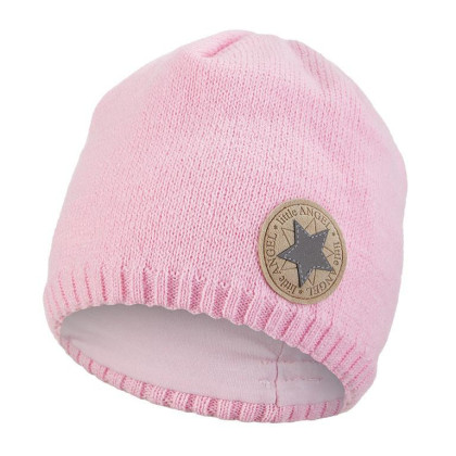 Čepice pletená hladká Outlast ® - sv.růžová