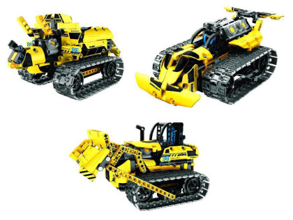 Stavebnice 3 v 1 programovatelný stavební stroj RC 2,4 GHz 452 dílků dob. pack iM.Master