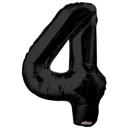 Nafukovací číslice černá 86 cm