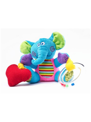 Edukační plyšová hračka Sensillo sloník s vibrací a chrastítkem