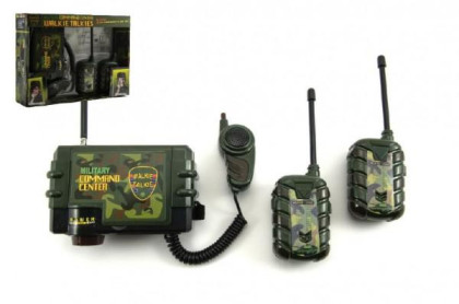 Vysílačky walkie-talkie plast na baterie 3ks