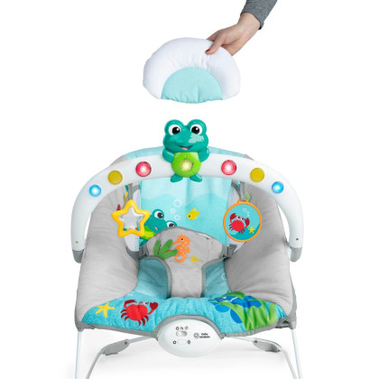 Lehátko hudební vibrační se světly Kick to It Neptune do 9 kg Baby Einstein
