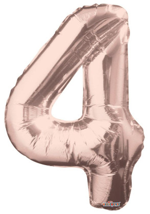 Nafukovací číslice rose gold 86 cm