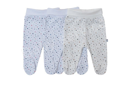 Bavlněné polodupačky Puntíky Baby Service
