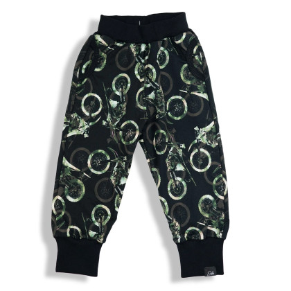 Dětské tepláky EasyFit Motokros - černé Esito