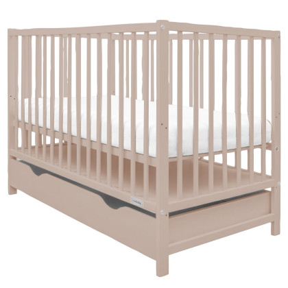 Dětská postýlka se šuplíkem Basic kašmírová New Baby