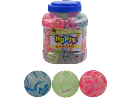 Hopskulka transparent mramor 38 mm