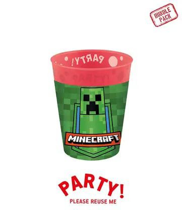 Kelímek plastový - Minecraft 250 ml/4 ks