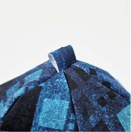 Čepice podšitá Outlast® Denim čtverce/černá