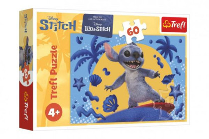 Puzzle Den se Stitchem 33 x 22 cm 60 dílků