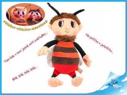 Včelí medvídek 26 cm plyšový s písničkami na baterie Brumda