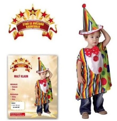 Šaty na karneval - Malý klaun (92 - 104 cm)