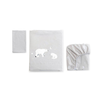 3-dílná bavlněná sada do kolébky 60x120 cm bonjourbébé