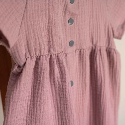 Mušelínové šaty Barunka Powder pink Esito