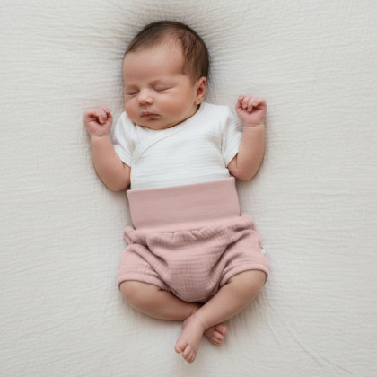 Kojenecké kraťasy mušelín Růžová Baby Service