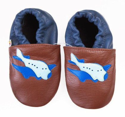 Kožené capáčky 18-24 m (22/23) 15 cm Afelo