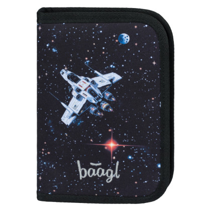 Set 3 Zippy plus Pixel Space: aktovka, penál, sáček Baagl