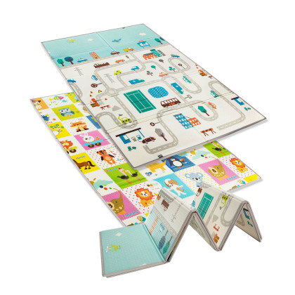 Multifunkční pěnová skládací podložka oboustranná 180 x120 cm City