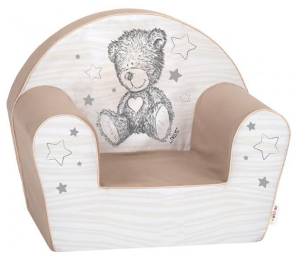 Dětské křesílko Lux Teddy Star béžové Baby Nellys