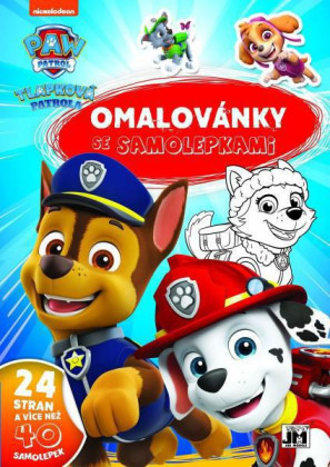 Omalovánky se samolepkami A4 Tlapková patrola