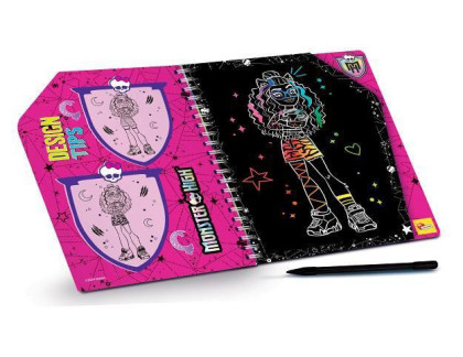 Vyškrabávací omalovánky Kamarádky navždy Monster High