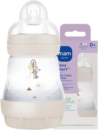 Dětská antikoliková láhev Easy Active 2x160 ml Mam Béžová