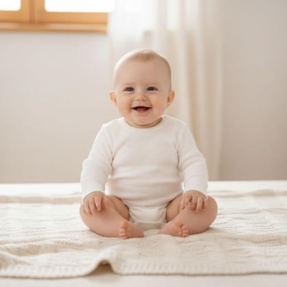 Body bílé vzor obdélník Babyservice