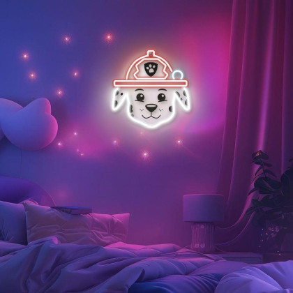 Dekorativní LED neon Tlapková patrola - Marshall