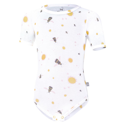 Body tenké tričko TISK KR Outlast®UV 50+ bílá čmeláci 