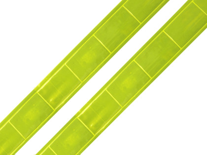 Reflexní páska na přilepení 1m žlutá