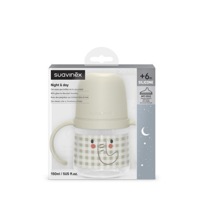 První láhev s oušky Den/noc Suavinex 150 ml