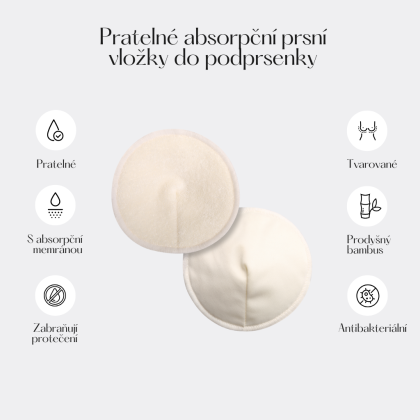 Kojicí podprsenka bambus Nuuma Black s vyjímatelnými vložkami + prací sáček Moniel