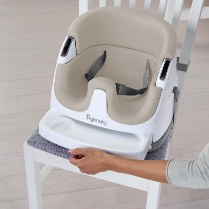 INGENUITY Podsedák na jídelní židli 2v1 Baby Base 6m+, do 22 kg