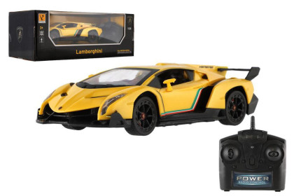 Auto RC Lamborghini plast 20cm 2,4GHz na dálk. ovládání na baterie se světlem