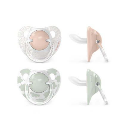 Šidítko anatomické silikon 0-6 m 2 ks Suavinex Dreams